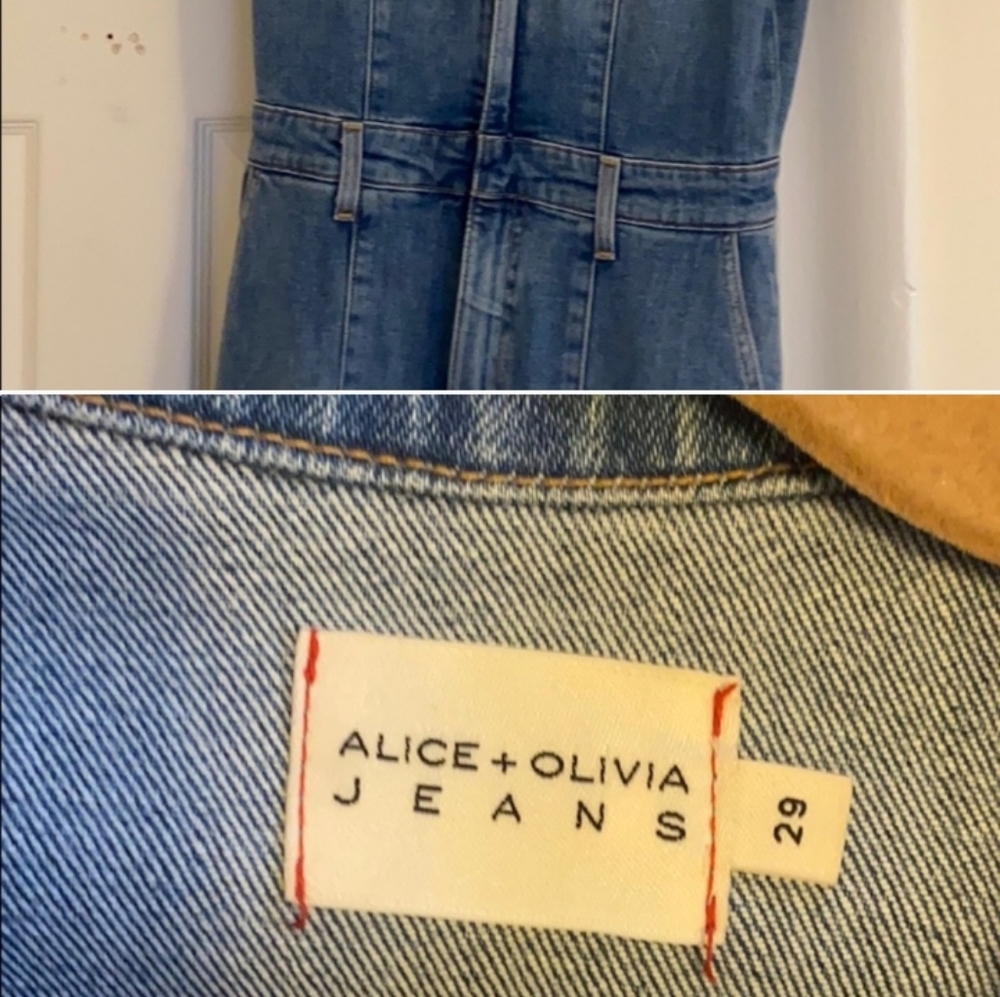 Alice + Olivia Jean Jumpsuit